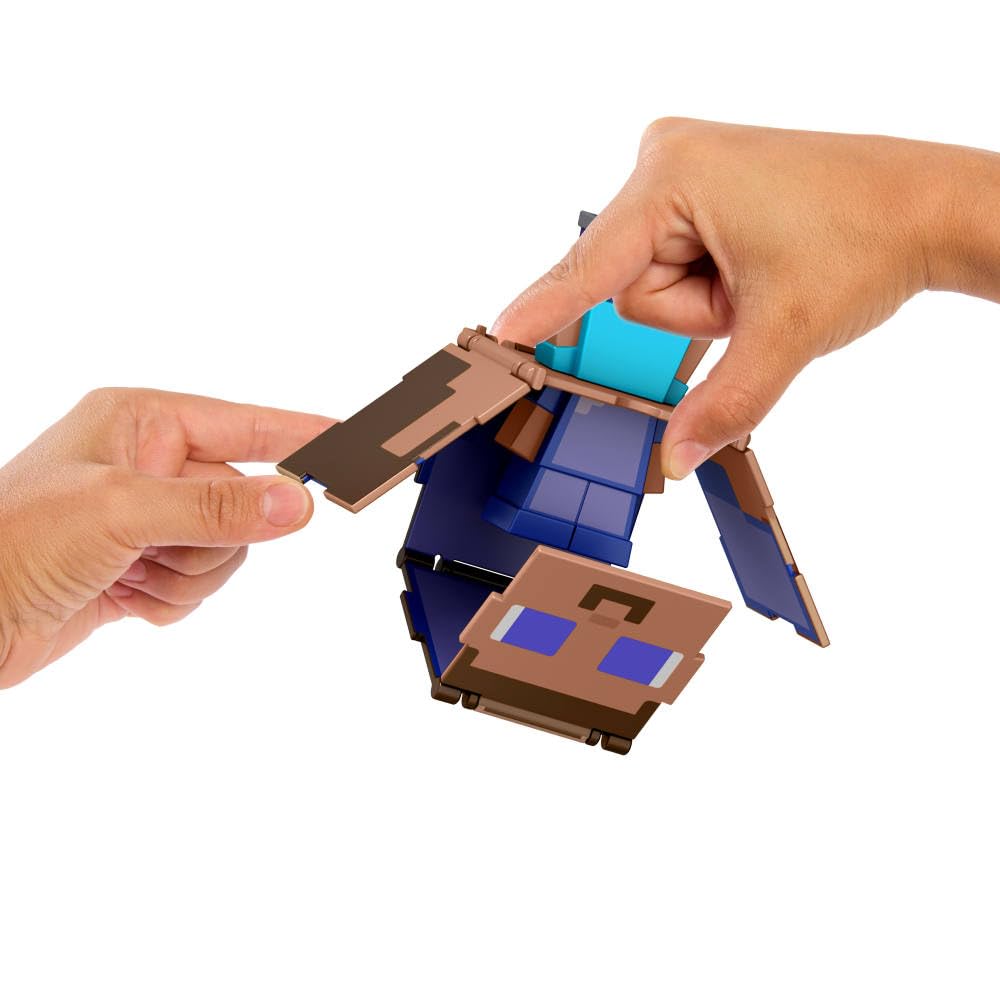 Mattel Minecraft Flippin Figs large head design enhances tactile gaming