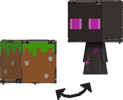 Mattel Minecraft Flippin' Figs two-in-one play for dynamic, quick-transformation fun.
