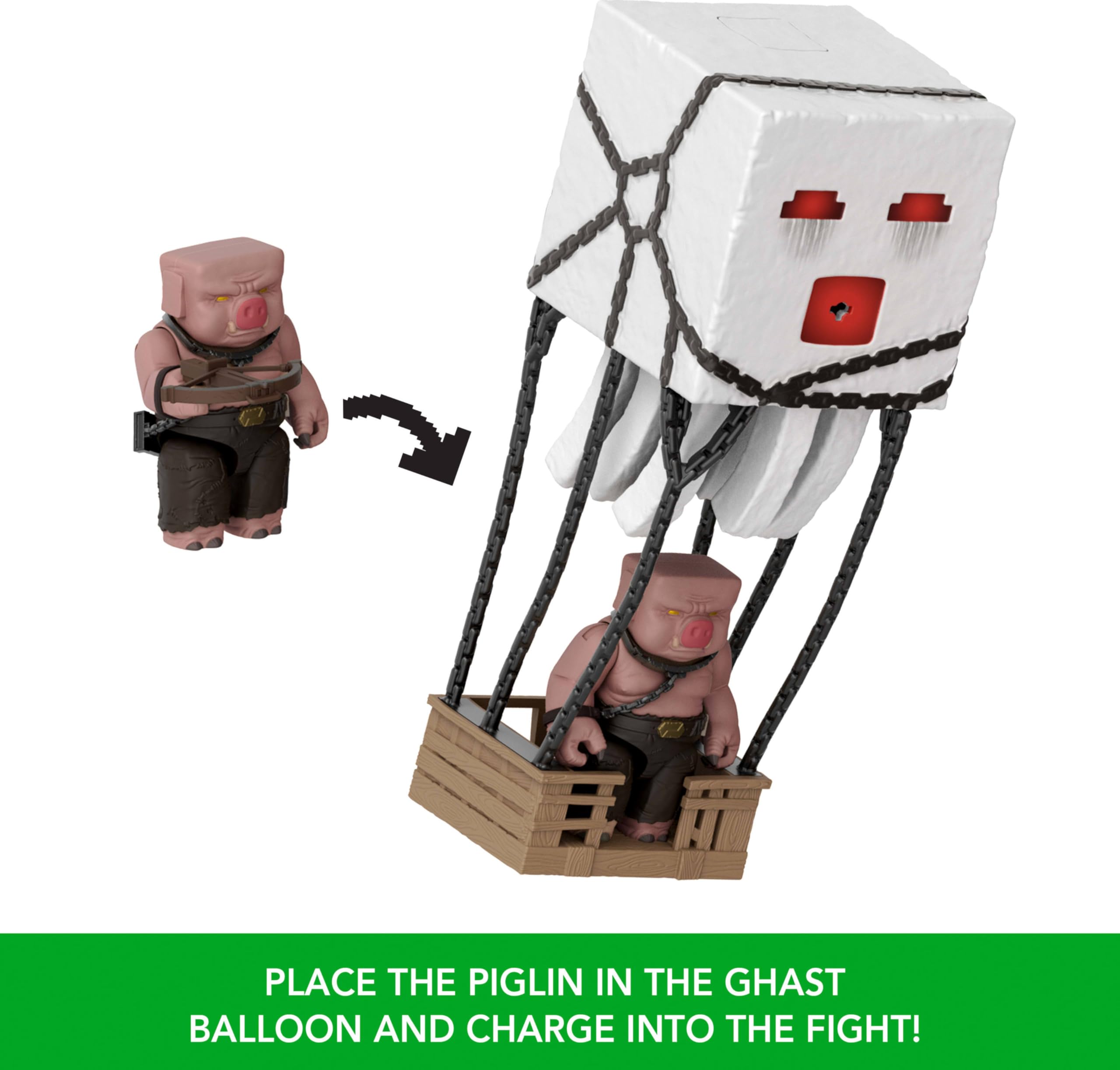 Ghast in action display for collectors and fans.