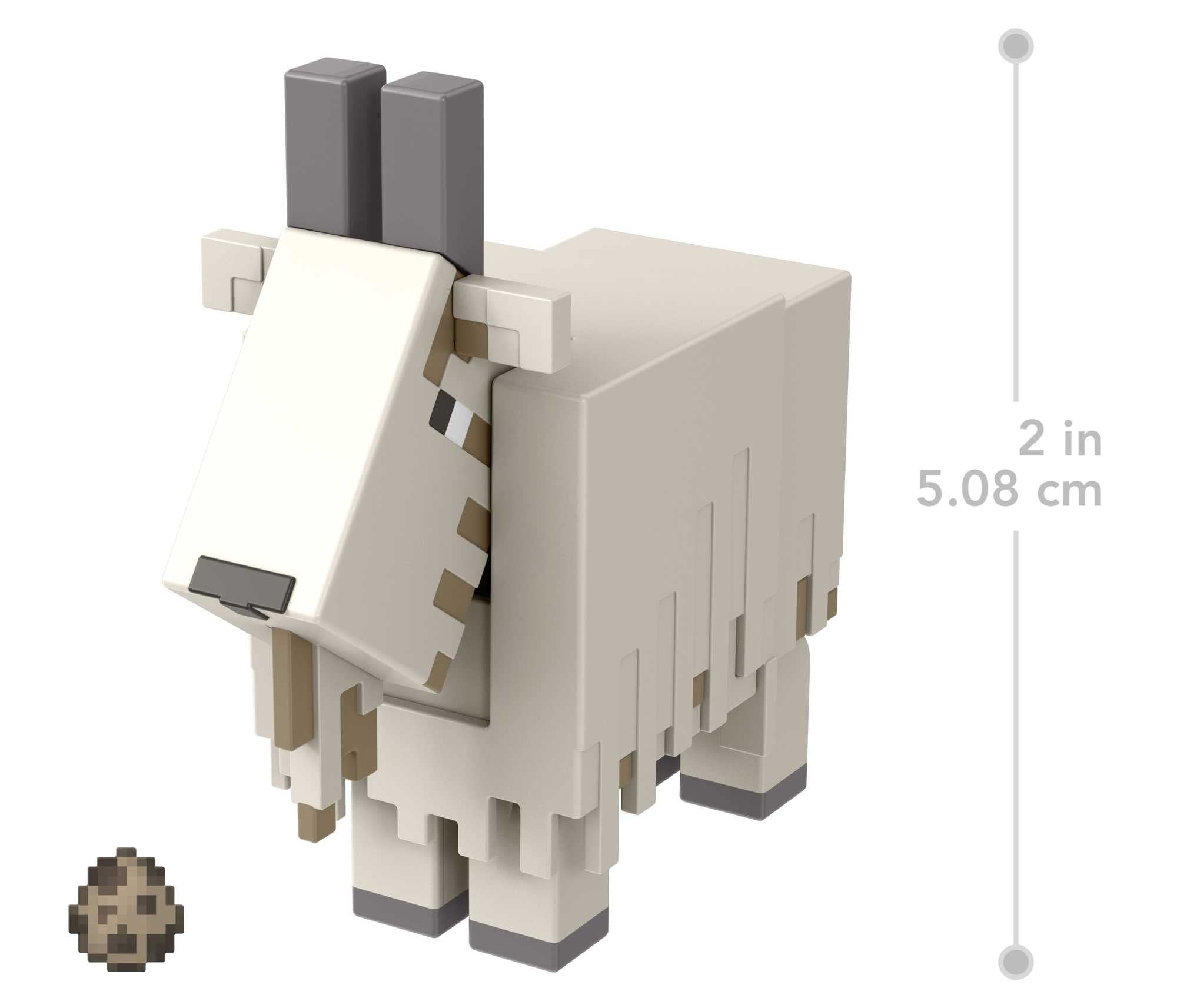 Mattel Minecraft Goat action figure display-ready for shelf collection