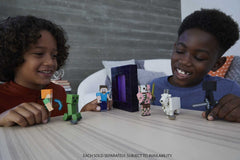 Mattel Minecraft Goat action figure with portal piece for buildable adventures