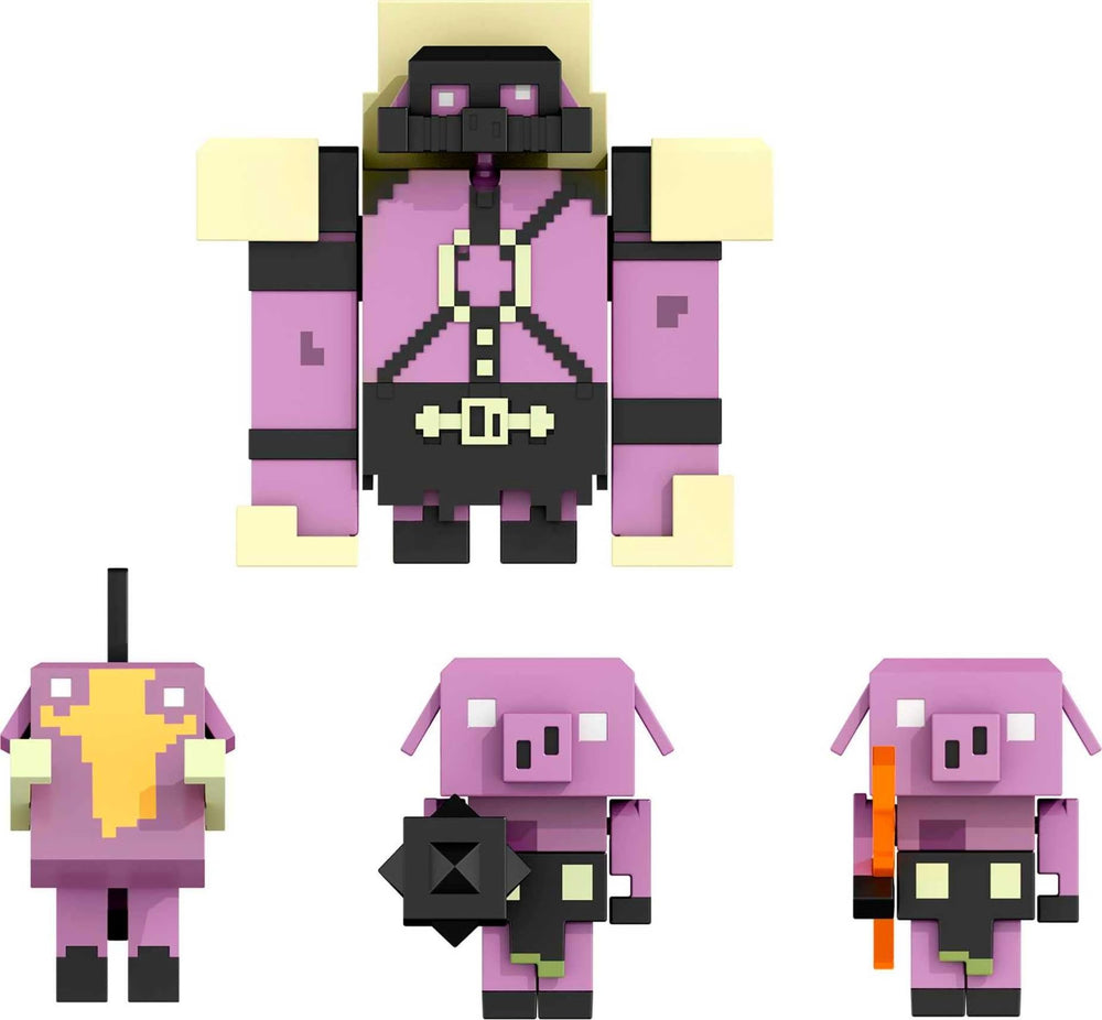 Mattel Minecraft Legends Nether invasion piglin runt with moving joints for posing