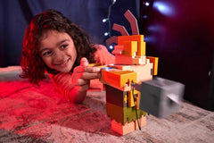 Portal Guard arm in motion from Mattel for Slam Attack pose.