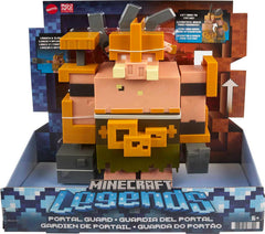 Close-up of pixel-inspired deco on Portal Guard by Mattel for collectors.