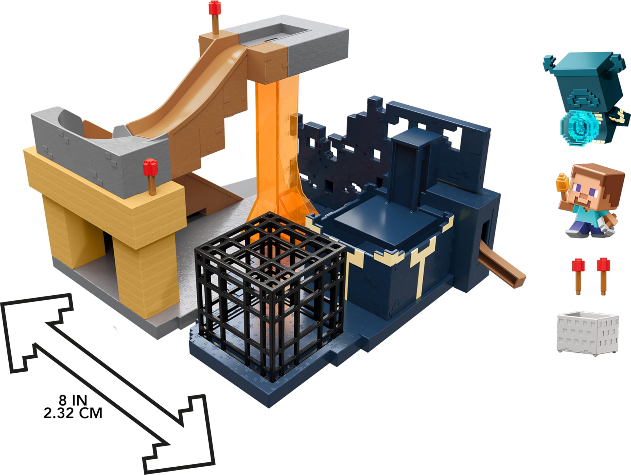 Monster Spawner cage in Mattel Minecraft Mini Mode adds trap elements