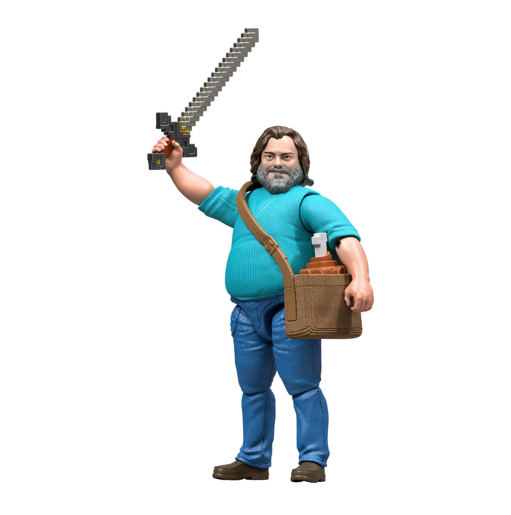 Mattel Minecraft movie inspired packaging for gift ready display.
