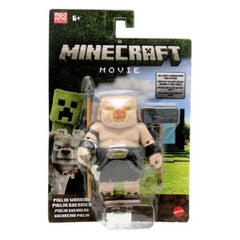 Mattel Minecraft Piglin Warrior figure showcases authentic detailing for imaginative play.