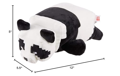 Mattel Minecraft plush panda display-ready piece for shelves, desks, and bedrooms.