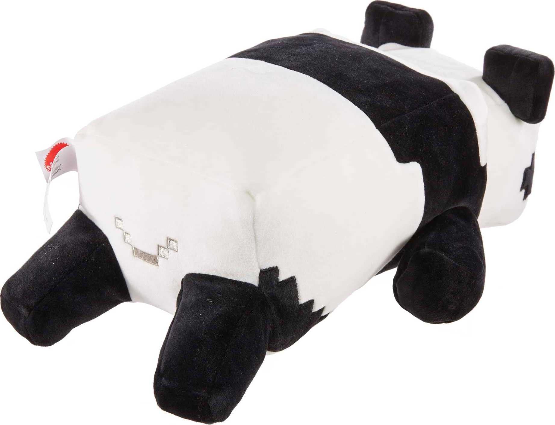 Mattel Minecraft plush panda floppy pose perfect for cuddle sessions and display.