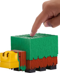Mattel Minecraft Sniffer action figure mob-vote-winner design, faithful to iconic character.