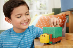 Mattel Minecraft Sniffer action figure side view, compact size for on-the-go adventures.