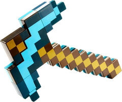 Mattel Minecraft sword and pickaxe set features a versatile, multi-function design.
