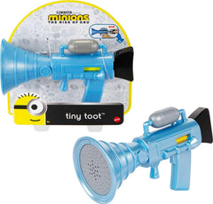 Mattel Minions Tiny Toot Blaster front view highlights playful design for quick pranks