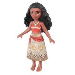 Moana doll posed on a shelf for imaginative scenes.
