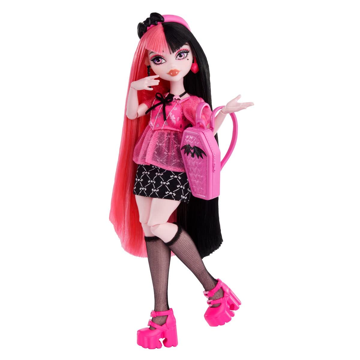 Mattel Monster High Draculaura strawberry drink accessory sparks imaginative storytelling.