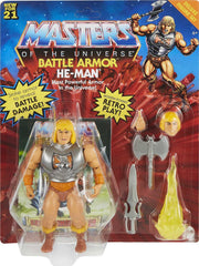 Mattel MOTU Origins He-Man accessories included expand play and display options.