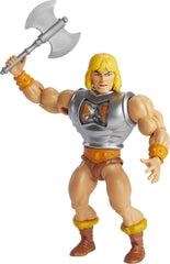 Mattel MOTU Origins He-Man retro packaging highlights classic charm with modern detail.