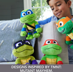Mattel Leonardo soft fabric plush, movie-inspired detail for imaginative adventures.