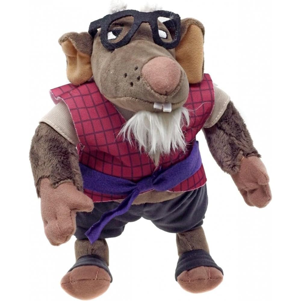 Mattel TMNT Sensei Splinter plush, 8-inch doll for cuddling and imaginative play.