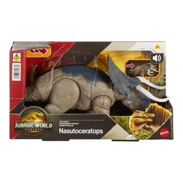 Mattel Nasutoceratops enhances imaginative dinosaur battles.
