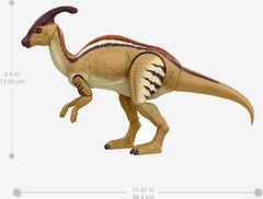 Mattel Parasaurolophus with 20 articulations enables dynamic posing.