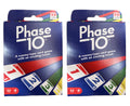 Mattel Phase 10 2-pack cards on table for family game night