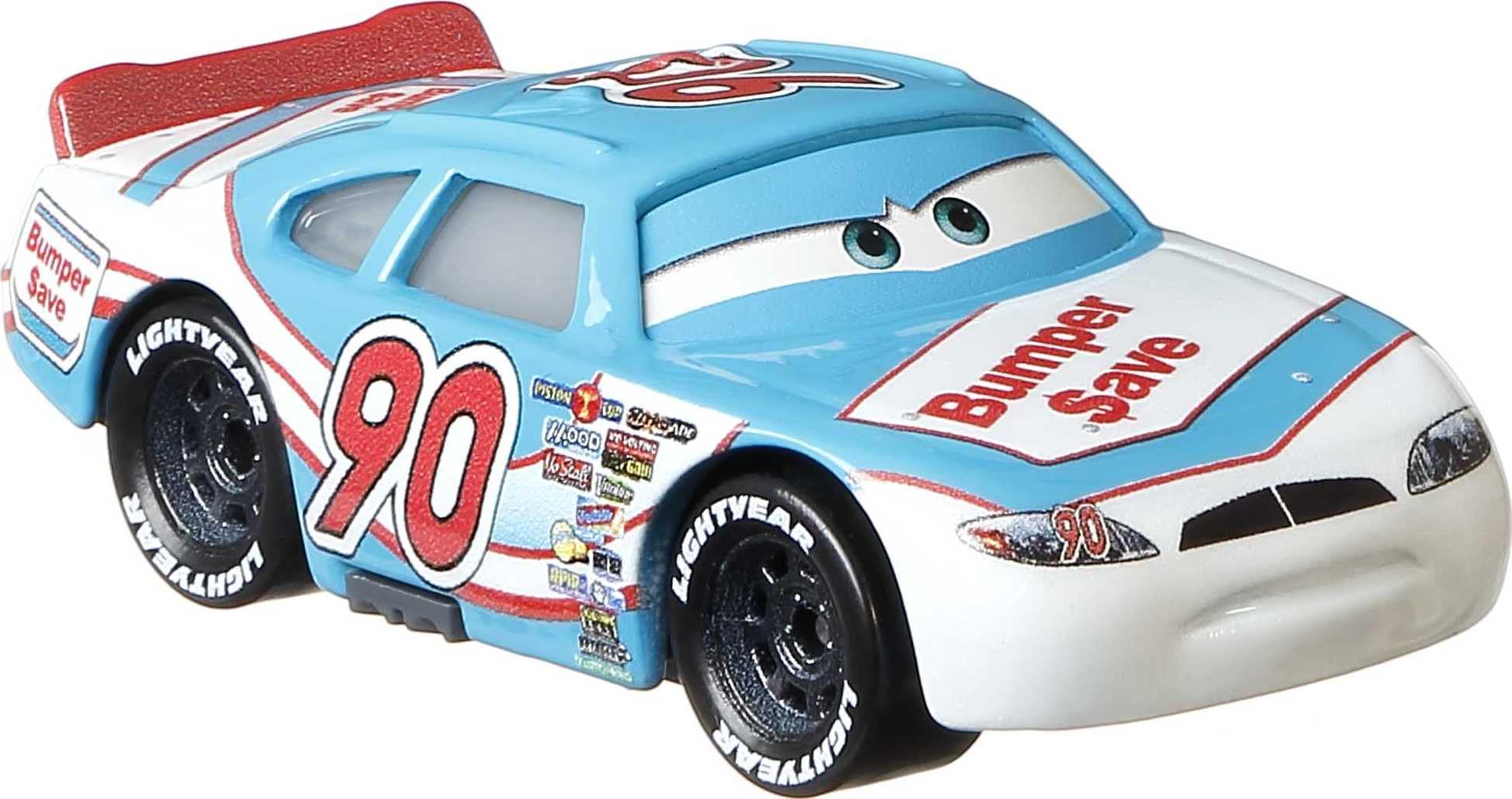 Mattel Ponchy Wipeout die-cast car, front view, authentic styling for action-packed play