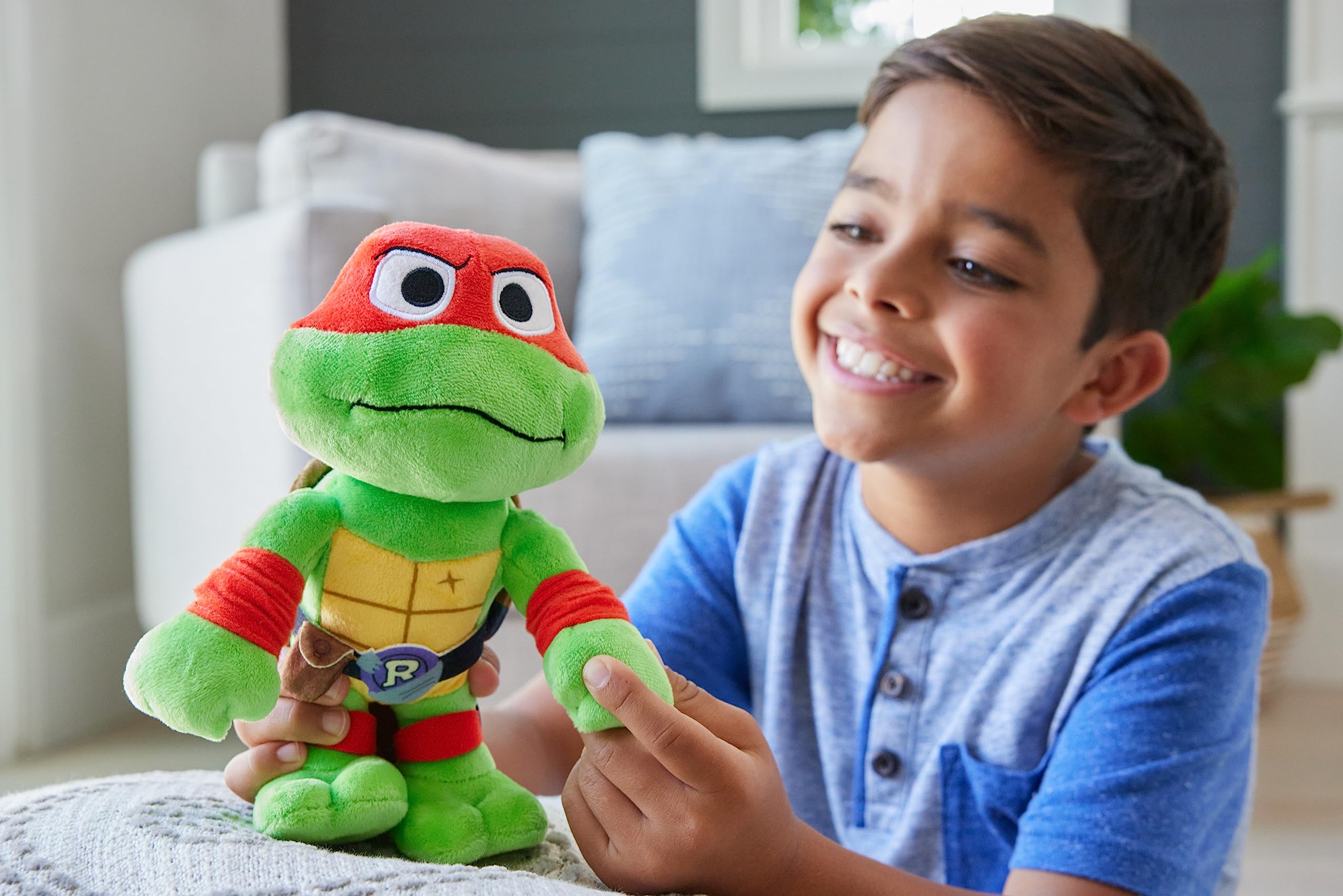 Mattel Raphael plush red-mask detail for movie-inspired display