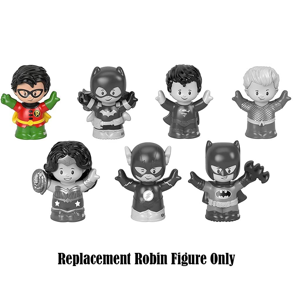 Mattel replacement Robin figure packaging view, easy replacement option for GMJ14 playset.