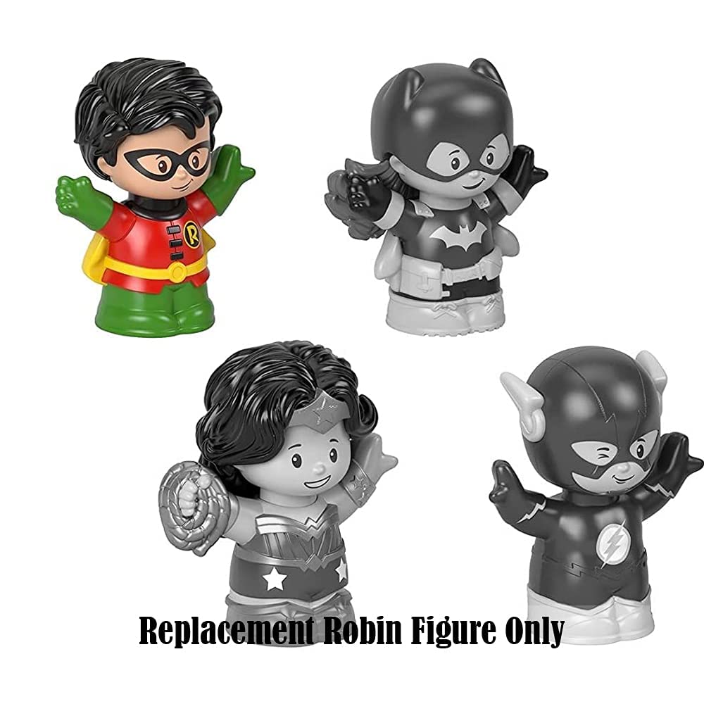 Mattel replacement Robin figure in playset context ready to join DC Super Friends adventures.