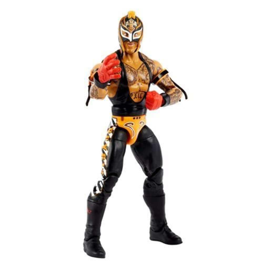 Mattel Rey Mysterio Elite figure front view for display and posing