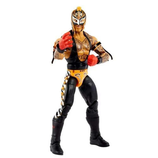 Mattel Rey Mysterio Elite figure front view for display and posing