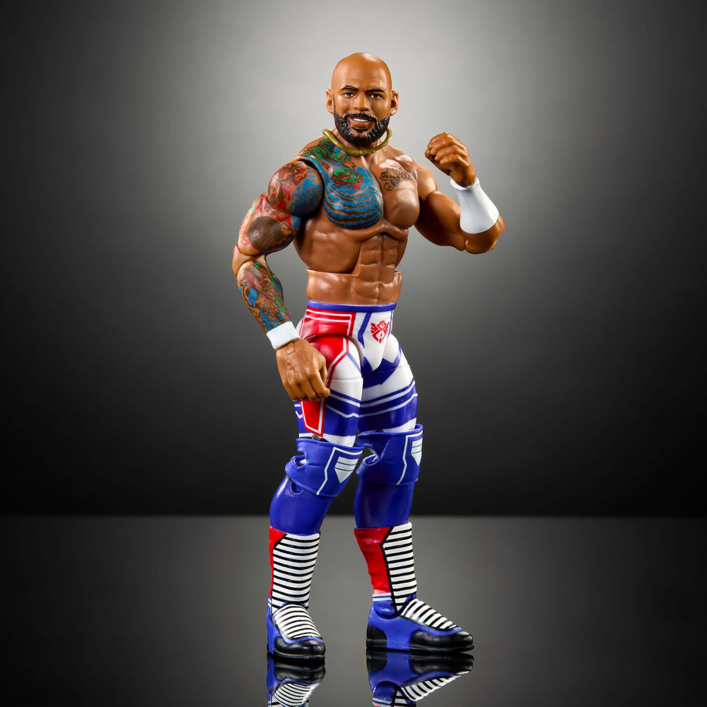 Mattel WWE Elite accessories included for authentic ring-ready play and display.