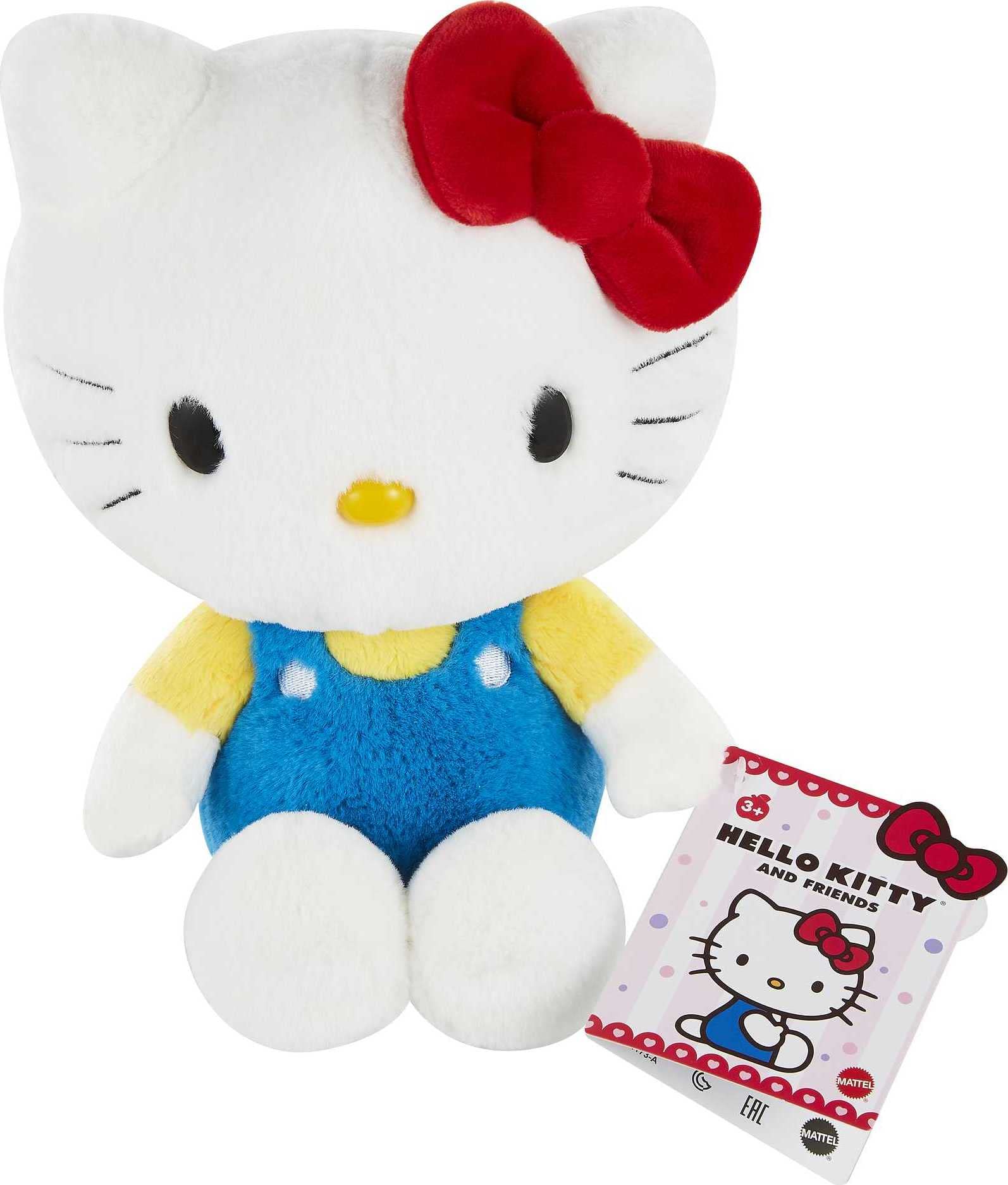 Mattel Hello Kitty plush doll collectible display companion for shelves or desks