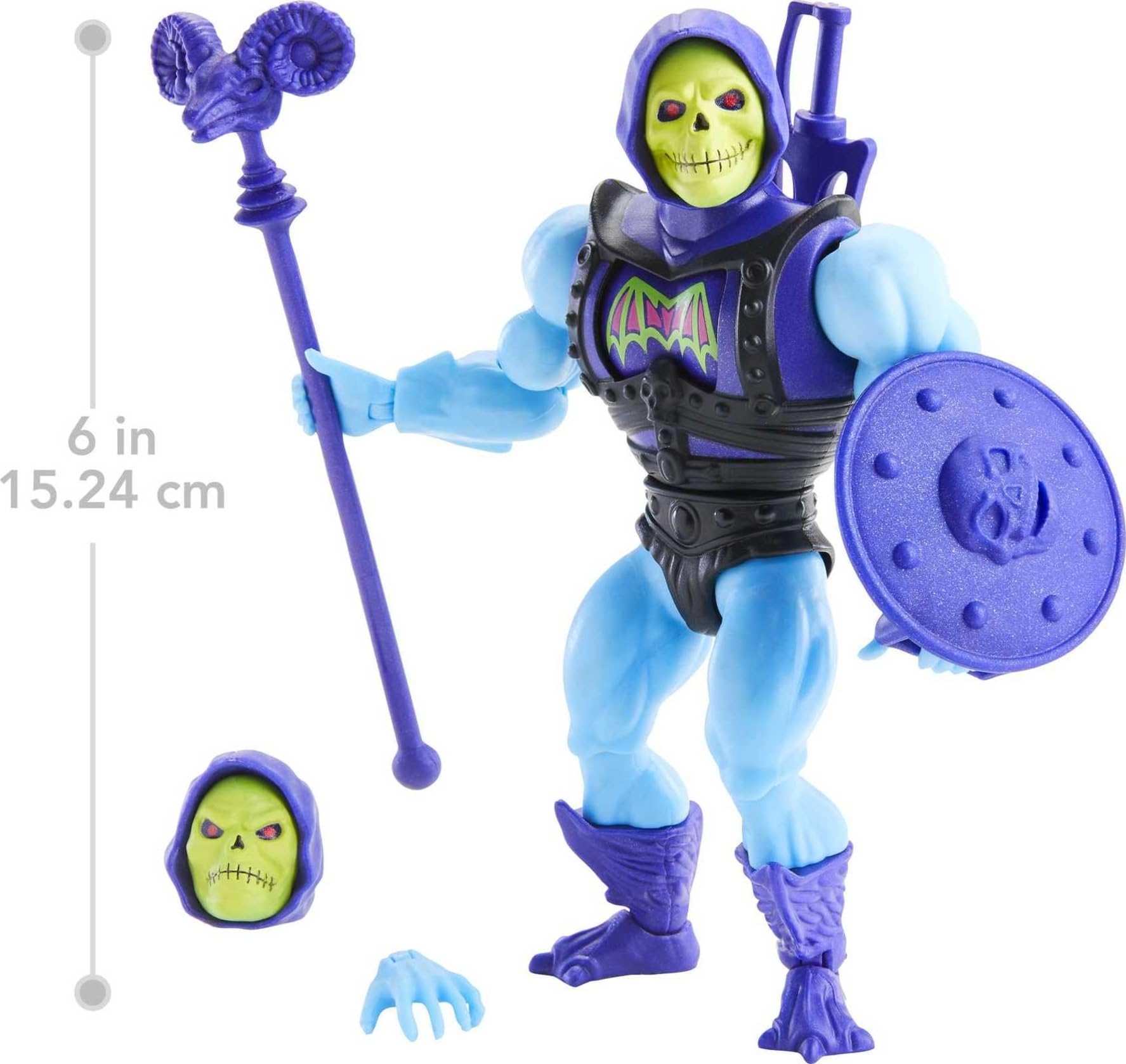 Mattel Skeletor Deluxe figure accessories included for dynamic play and posing