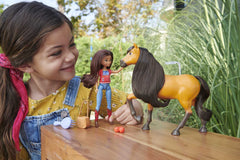 Mattel Spirit horse with soft mane and tail for hair-play fun.