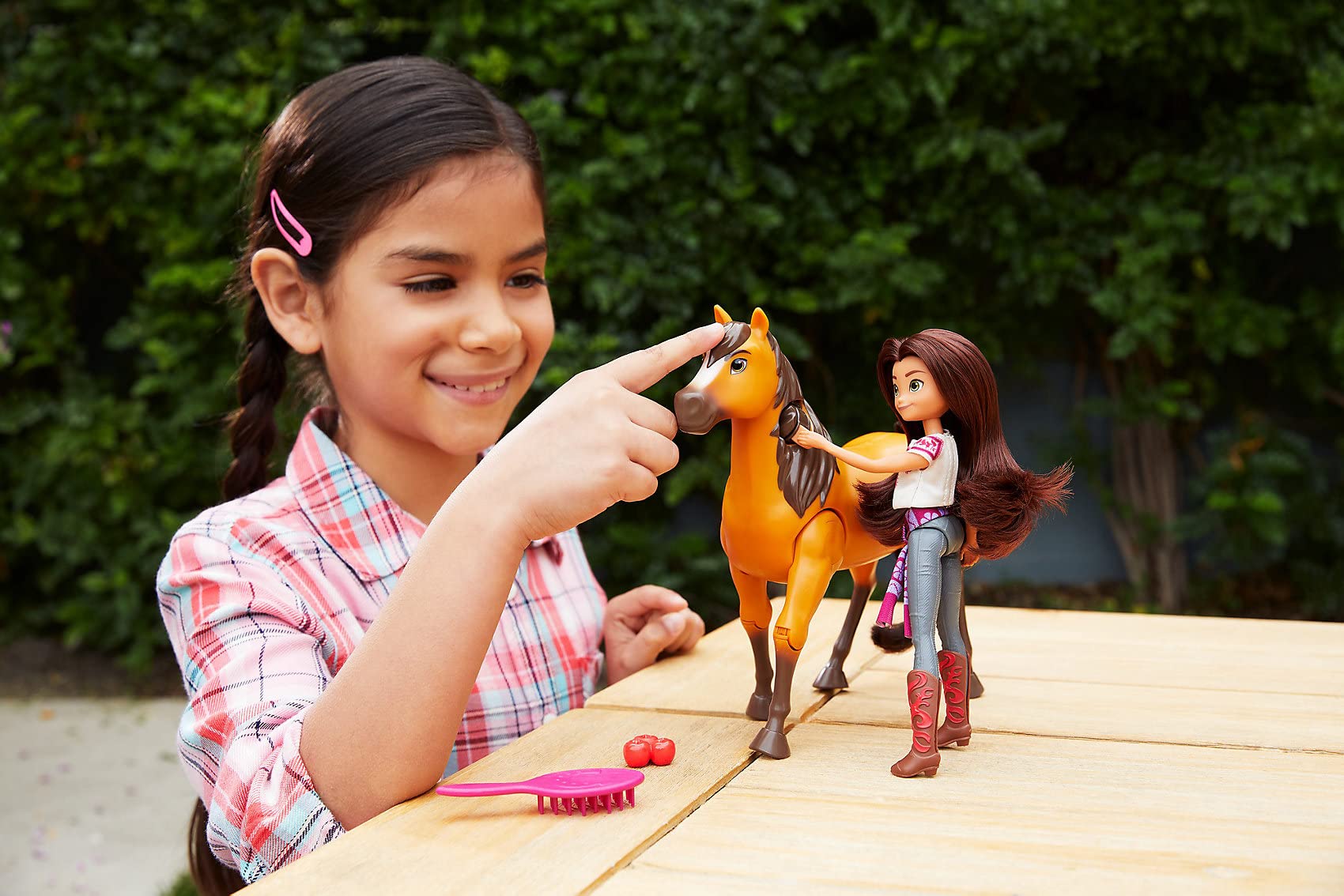 Mattel Spirit Untamed Spirit horse walking motion supports interactive play.
