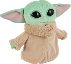 Mattel Grogu plush in iconic Mandalorian costume.