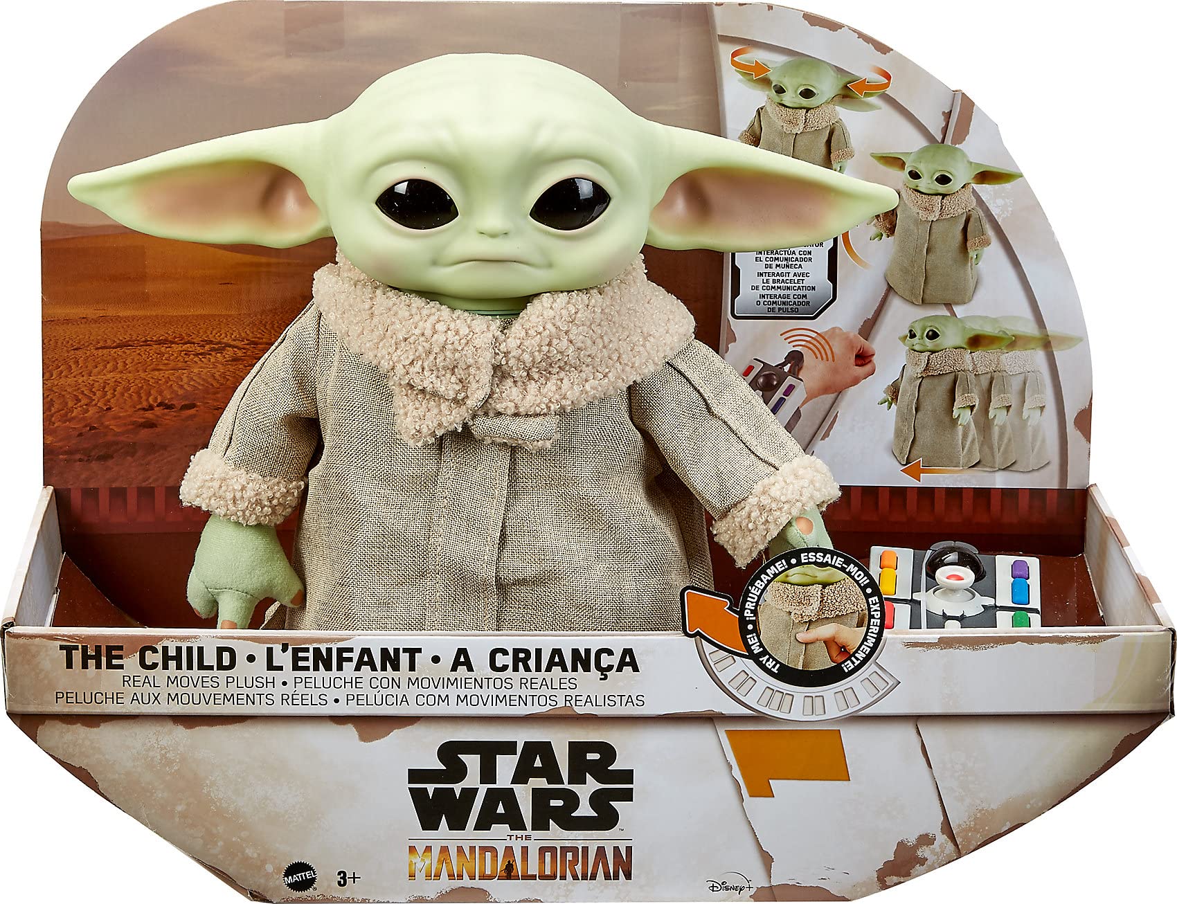 Mattel Grogu RC plush 12-inch soft body ideal for display and cuddles
