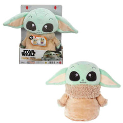 Mattel Star Wars Jumping Grogu Plush; press head to hear sounds and trigger jumps.