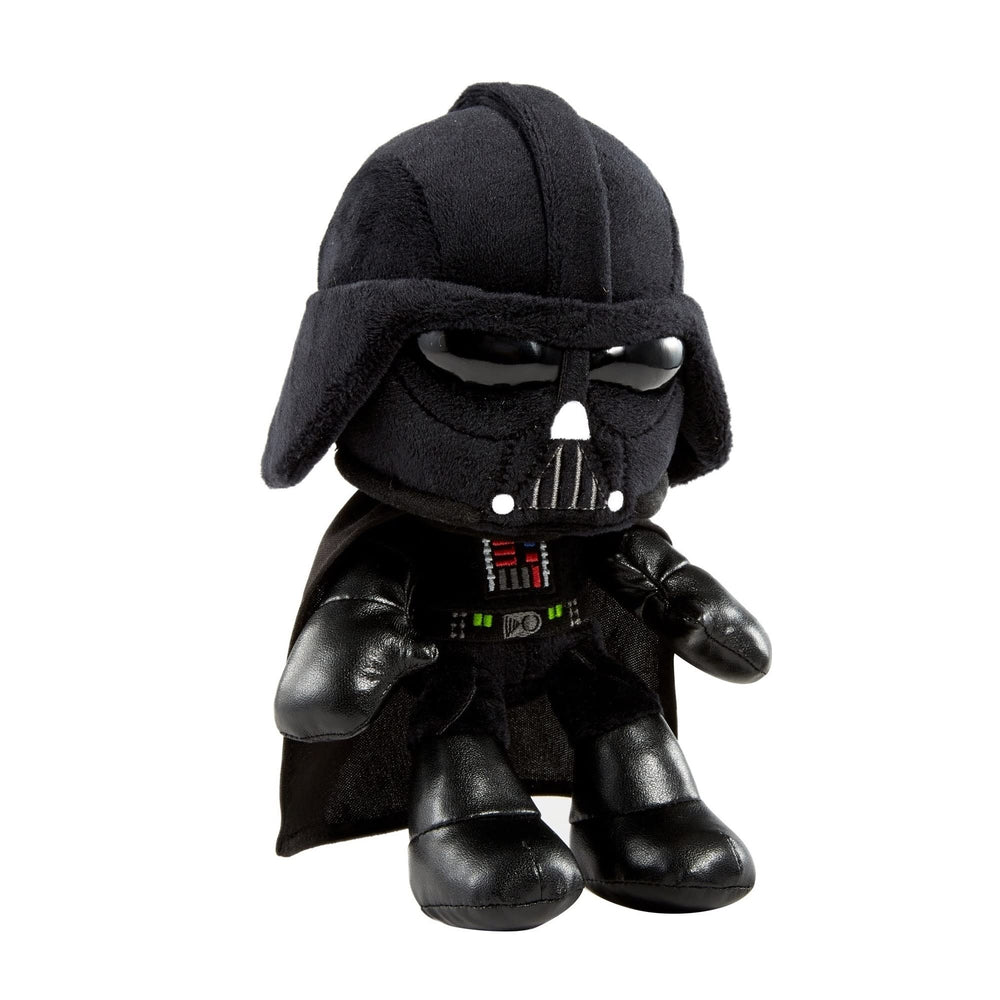 Mattel Star Wars plush 8in Darth Vader with embroidered face, great for play and collection.