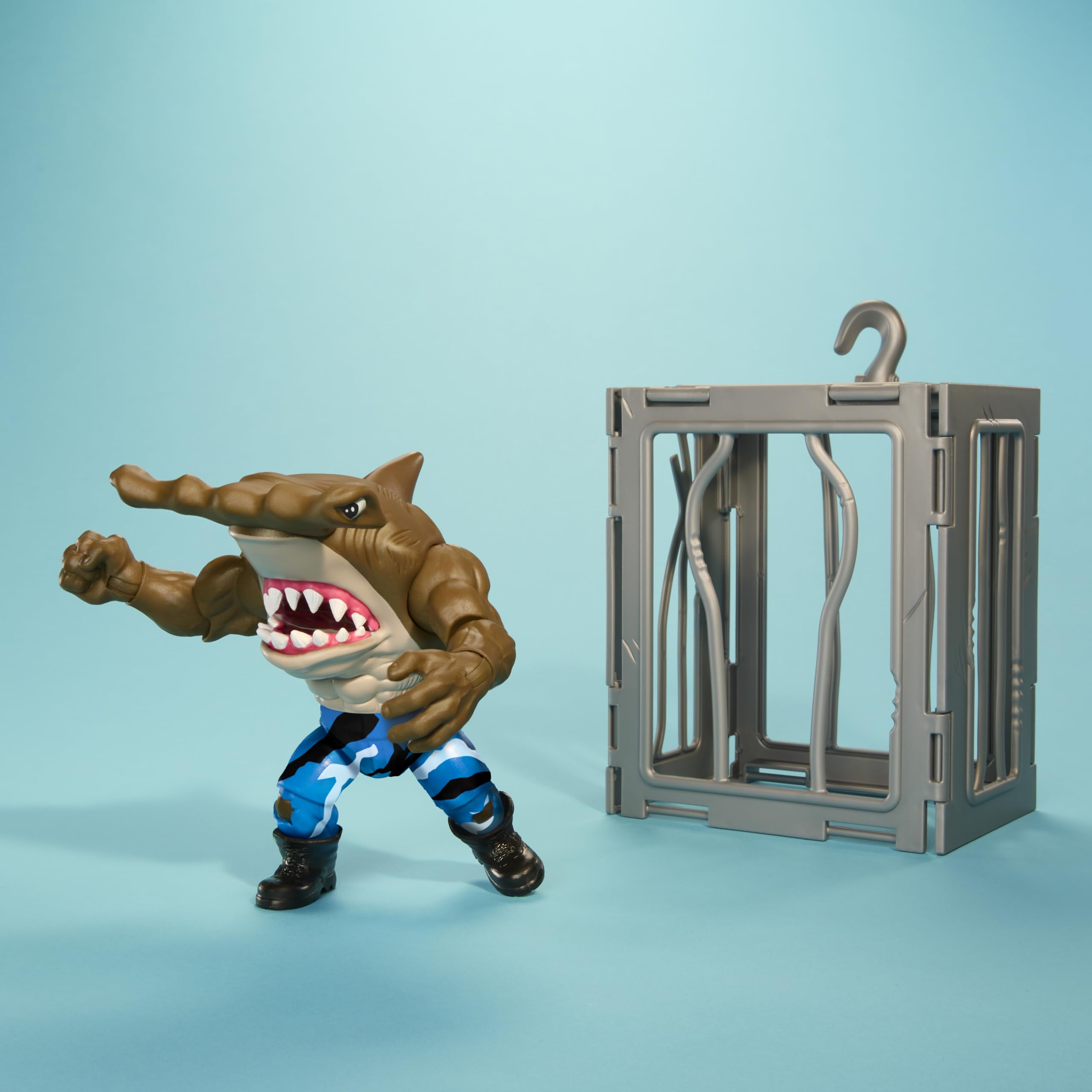 Mattel Street Sharks Jab six-inch scale figure ideal for shelf displays.