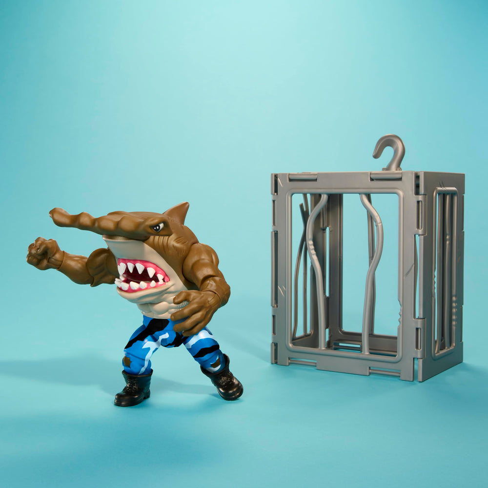 Mattel Street Sharks Jab six-inch scale figure ideal for shelf displays.