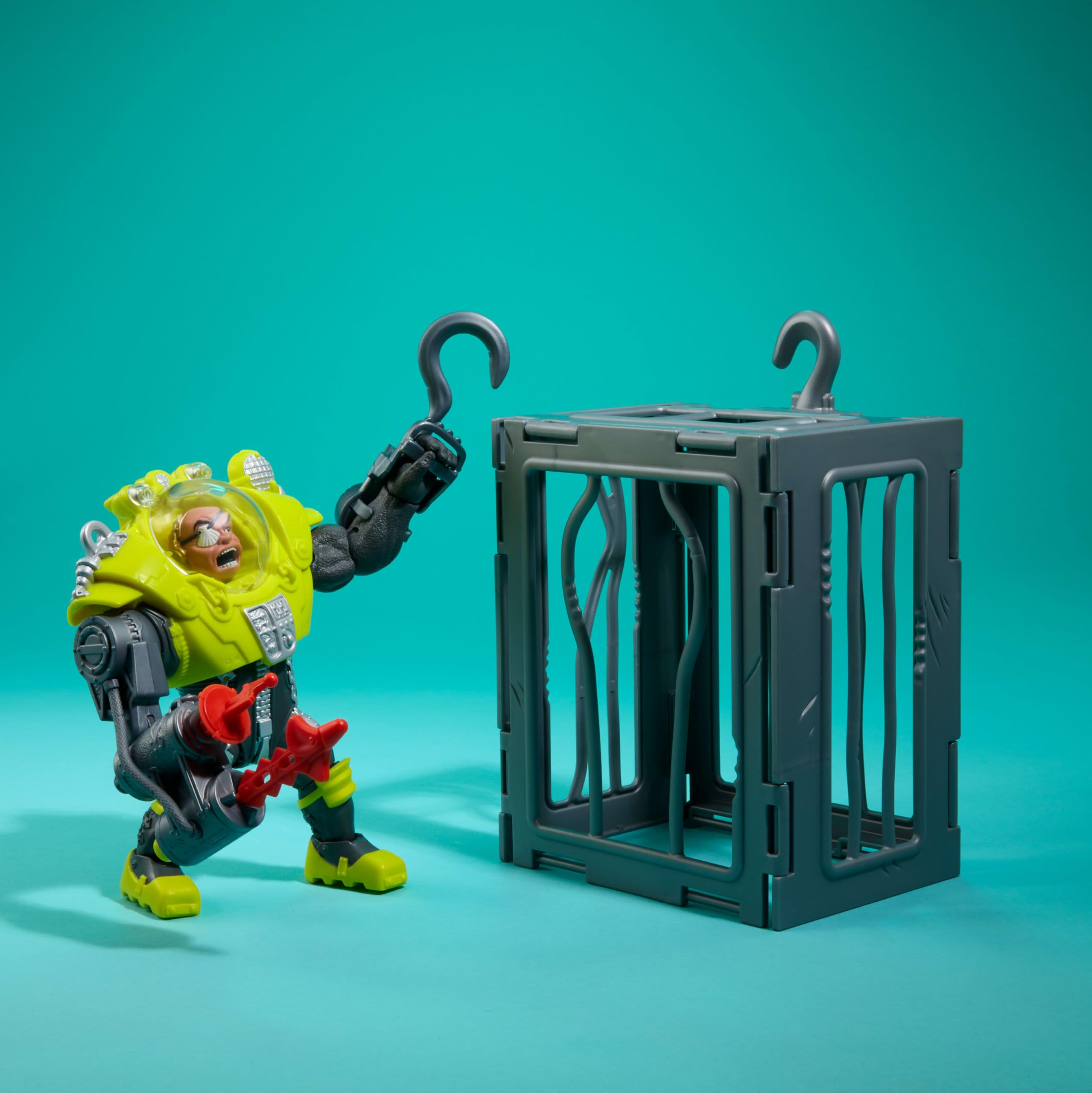 Modular shark cage accessory supports expanded containment play with compatible figures.