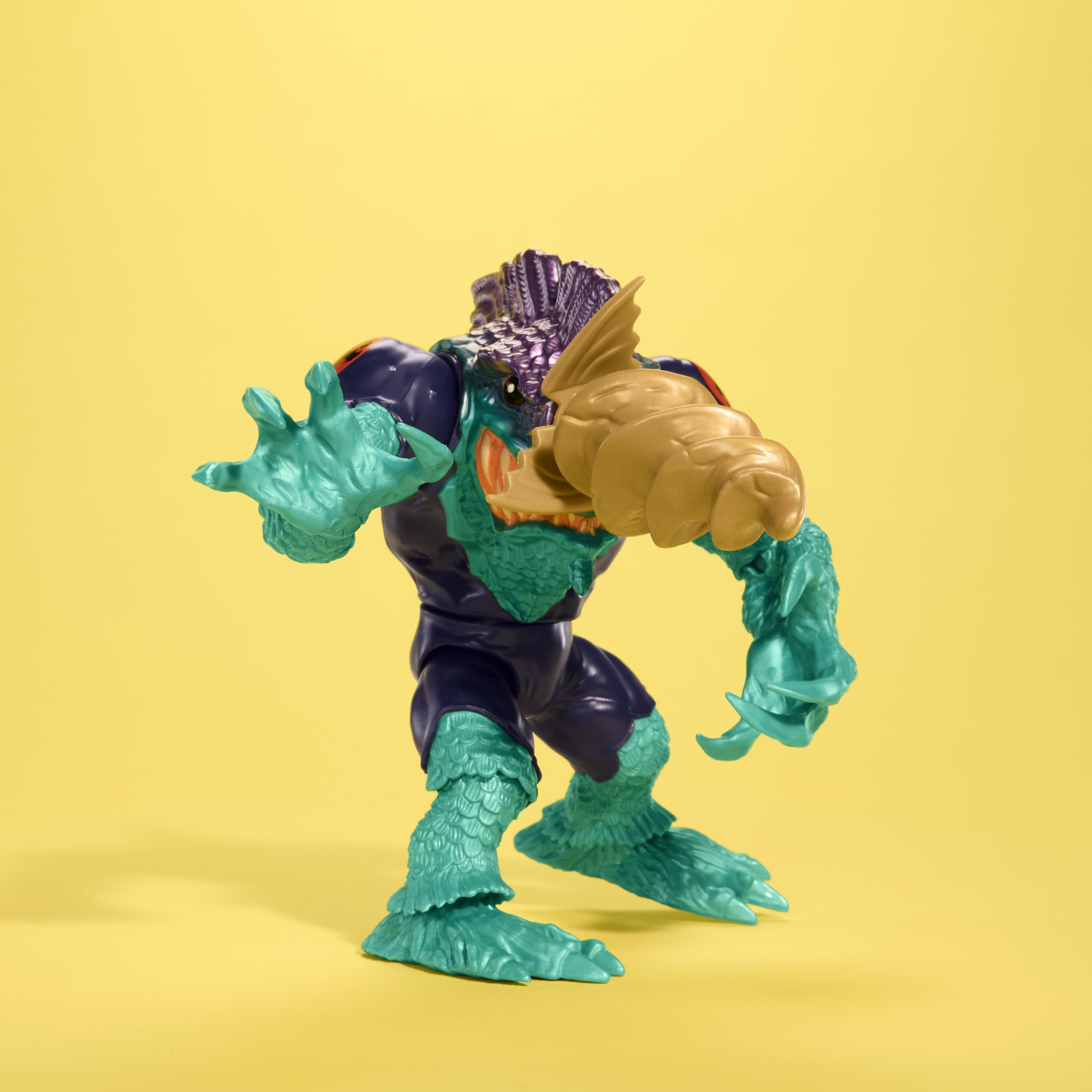 Mattel Street Sharks Slash action figure commemorates the 30th anniversary with vintage-inspired design.