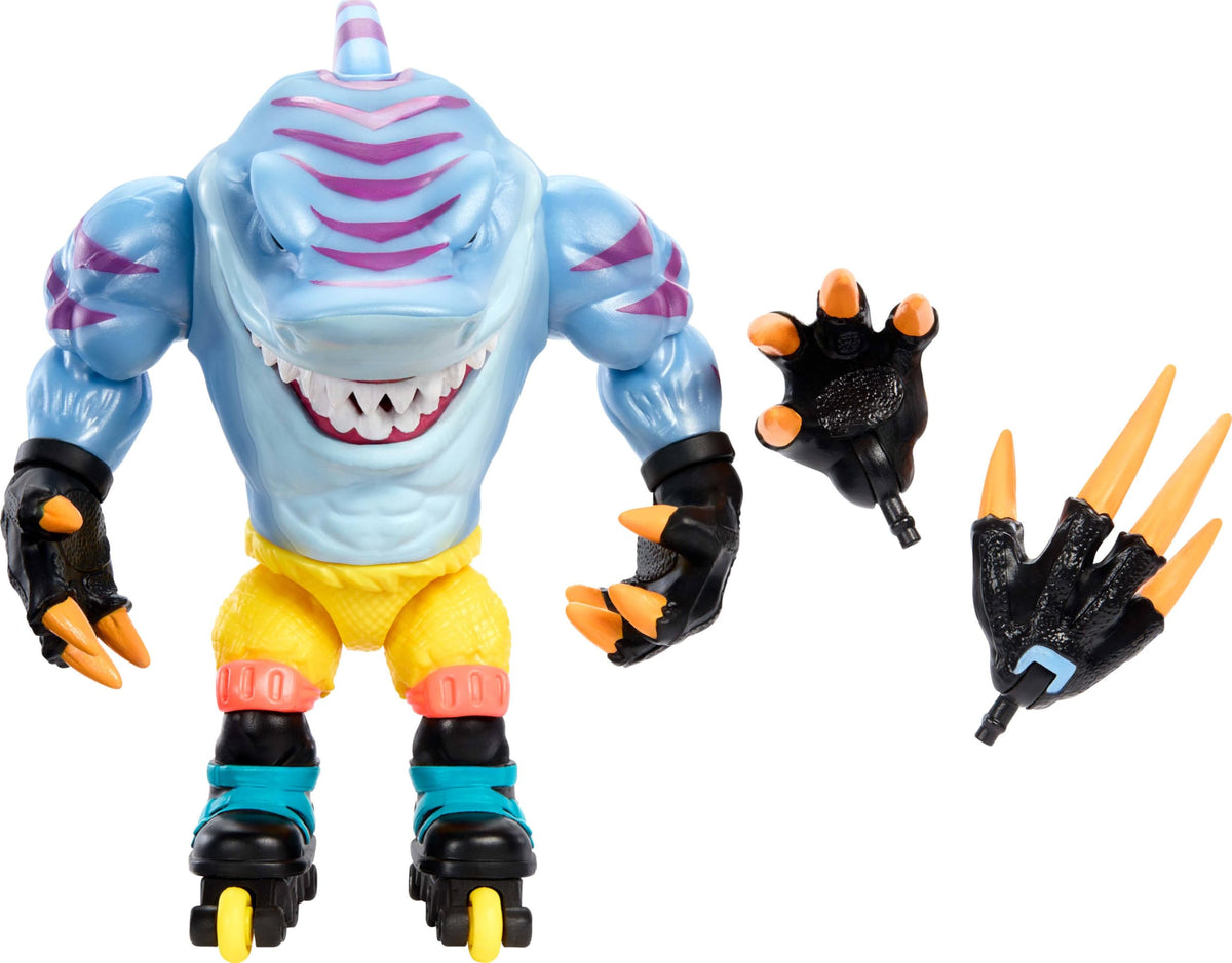 Mattel Streex bite motion figure showcasing chomping action for dynamic play and display.