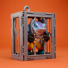 Mattel Streex modular cage demonstrates collectible setup for containment play.