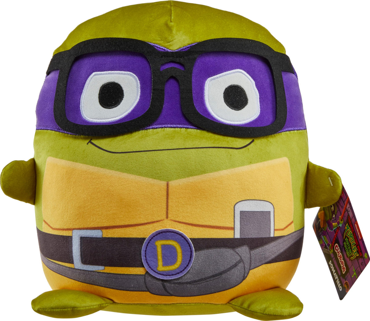 Mattel TMNT Cuutopia plush Donatello, 10 inch, soft fabric for hugs and play