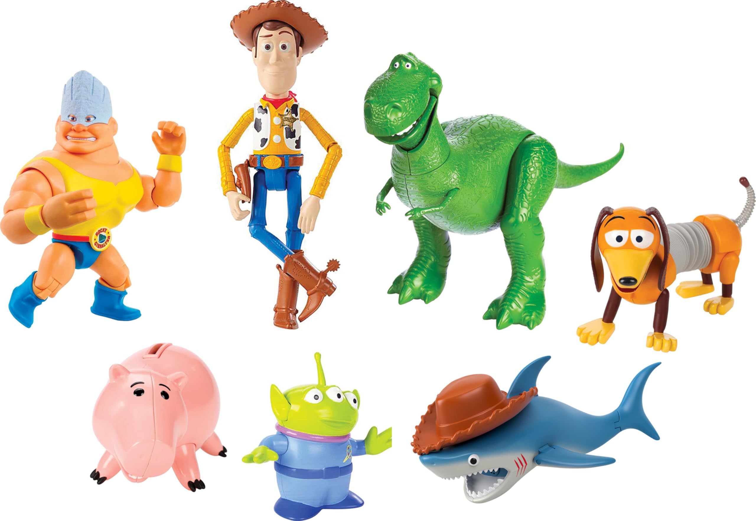 Mattel Toy Story Hamm figure in playful piggy bank style for imaginative scenes