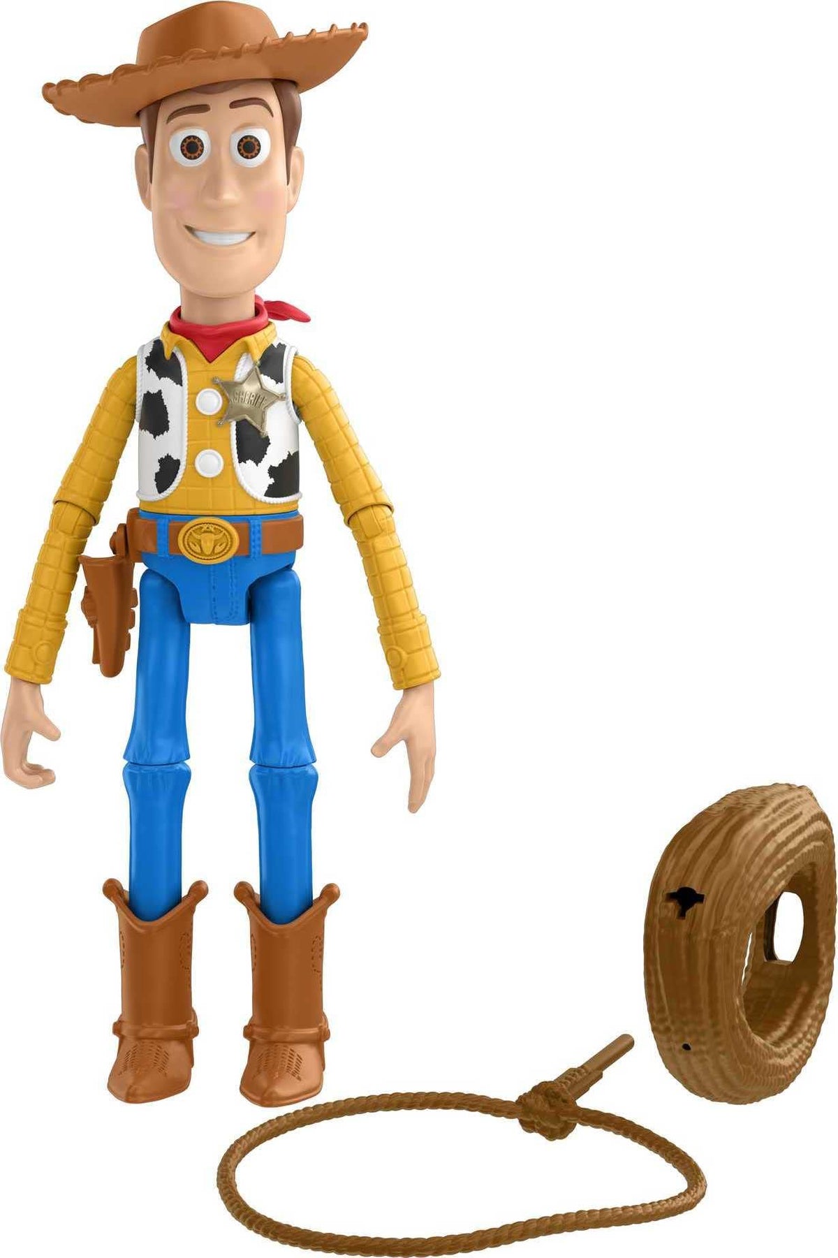 Mattel Toy Story Launching Lasso Woody figure for imaginative play and storytelling